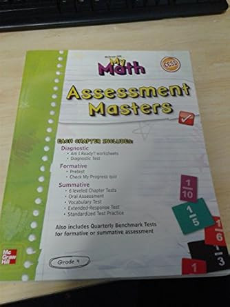 My Math: Assessment Masters Grade 4