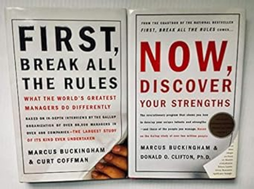2 Books! 1) First Break All The Rules 2) Now Discover Your