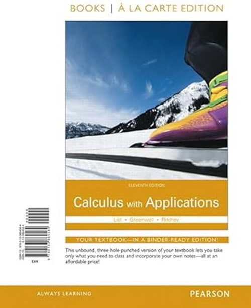 Calculus with Applications