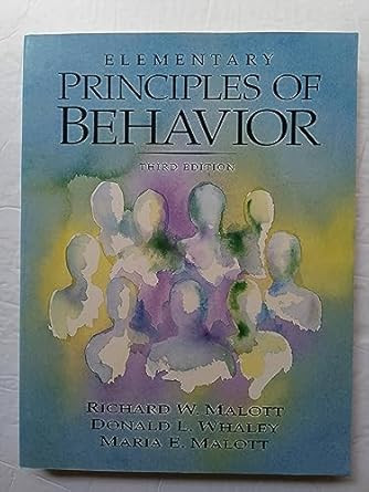 Elementary Principles of Behavior