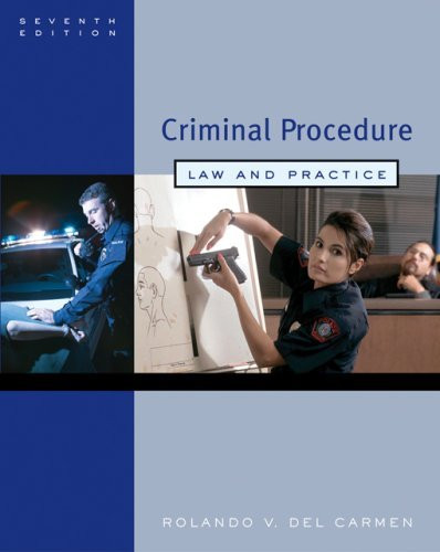 Criminal Procedure Law And Practice by Rolando V Del Carmen - American ...