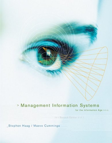 Management Information Systems For The Information Age Haag - American ...