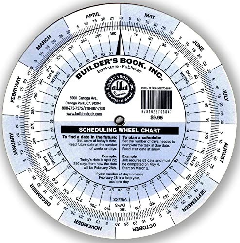 Scheduling Wheel Chart by Builder's Book
