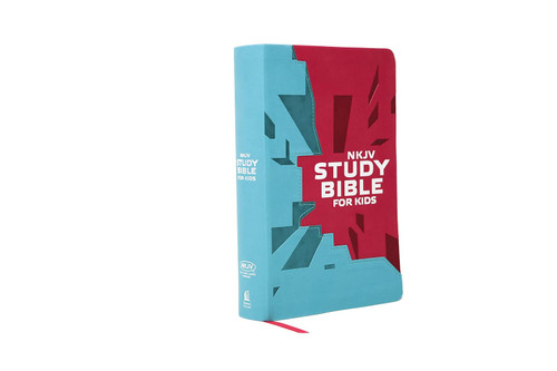 NKJV Study Bible for Kids Leatherflex Pink/Teal: The Premier NKJV Study ...