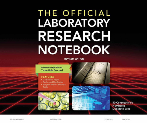 The Official Laboratory Research Notebook (50 duplicate sets) by Jones ...
