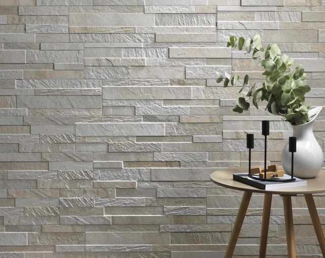 Rivestimento 3D Living Effetto Pietra 15x61 White Rivestimento 3D Living Effetto Pietra 15x61 White