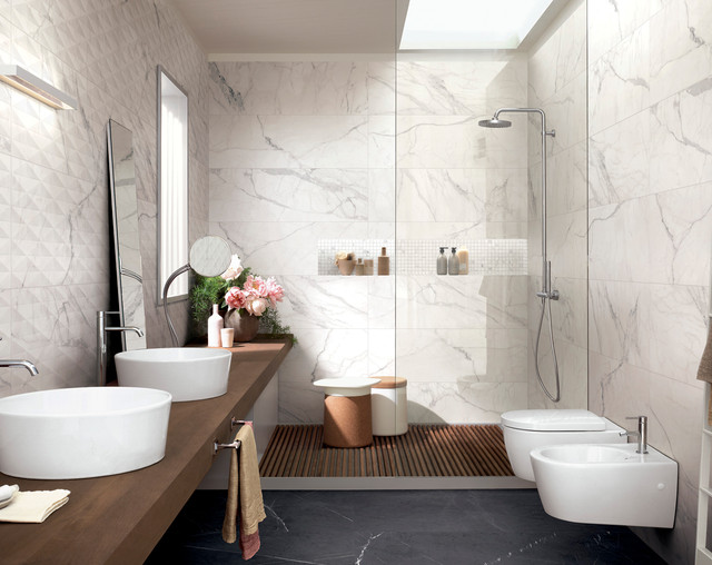 Bagno Effetto Marmo 40x120 Statuario Bagno Effetto Marmo 40x120 Statuario