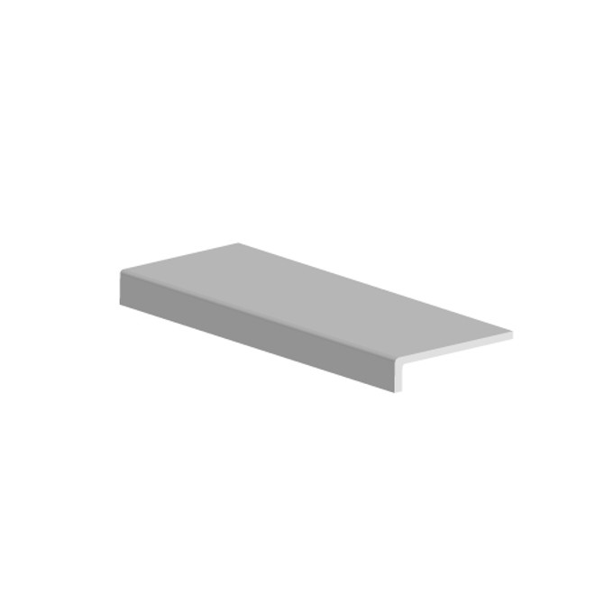 Tuscany Outdoor Elemento a L Mono 10x40.6 Brunello Opaco