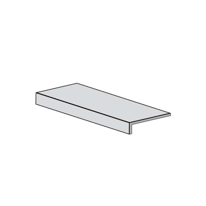 Caracter Outdoor Elemento a L Inc 15x60 Blanco Antibatterico