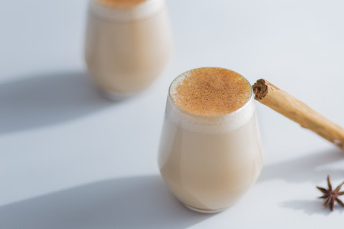 Tea and Spice Chai Latte glass