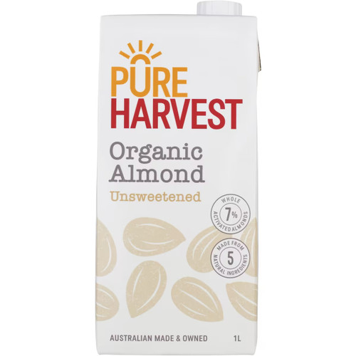 Pure Harvest Activated Unsweetened Almond Milk