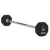 8-Sided Premium Urethane Fixed Barbell With Straight Handle 3