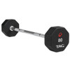 8-Sided Premium Urethane Fixed Barbell With Straight Handle 7