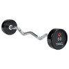 Premium Urethane Fixed Barbell With Ez Curl Handle 4