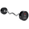 Premium Urethane Fixed Barbell With Ez Curl Handle 6