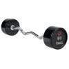 Premium Urethane Fixed Barbell With Ez Curl Handle 8