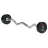 Premium Urethane Fixed Barbell With Ez Curl Handle 11