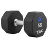 8-Sided Pro-Style Rubber Dumbells 12