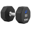 8-Sided Pro-Style Rubber Dumbells 22