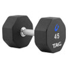 8-Sided Pro-Style Rubber Dumbells 33