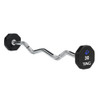 8-Sided Virgin Rubber Fixed Barbell With Ez Bar 2