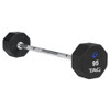 8-Sided Virgin Rubber Fixed Barbell With Straight Bar 13