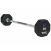 8-Sided Virgin Rubber Fixed Barbell With Straight Bar 22