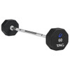 8-Sided Virgin Rubber Fixed Barbell With Straight Bar 23
