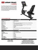 Star Trac STAR TRAC 4 SERIES RECUMBENT BIKE 