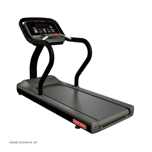 Star Trac treadmill with steel frames and a user-friendly console.