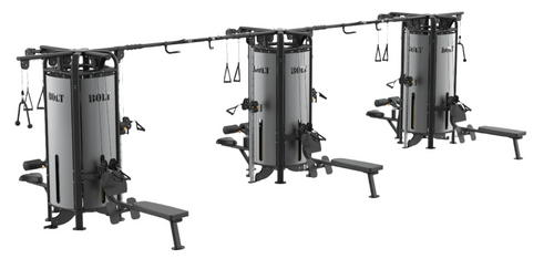 HURRICANE 4, 5, 8, 12 STATION MULTI-PURPOSE JUNGLE GYMS