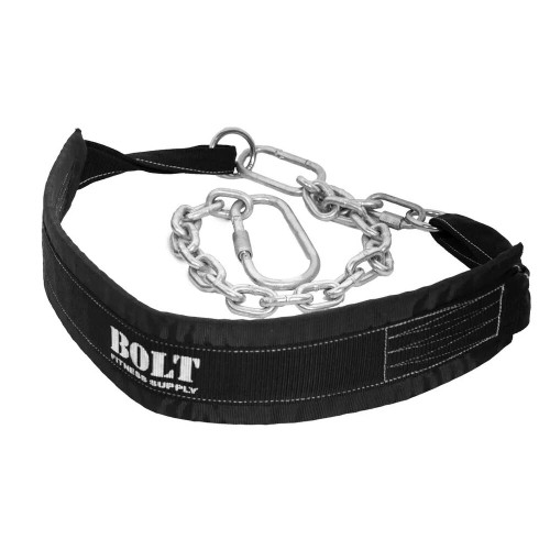 Belt Squat Belt with Chain and Hook 