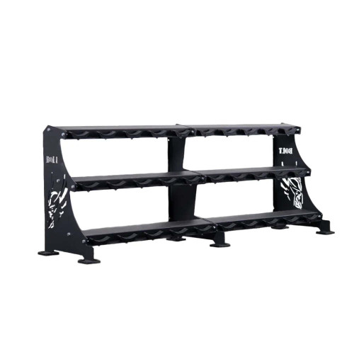 Evolution 3rd Tier Add-On for 96" Dumbbell Rack Shelf with Saddles (Shelf Only) -2