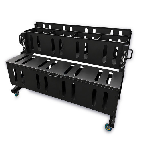 2-Tier Rolling Basket Rack 