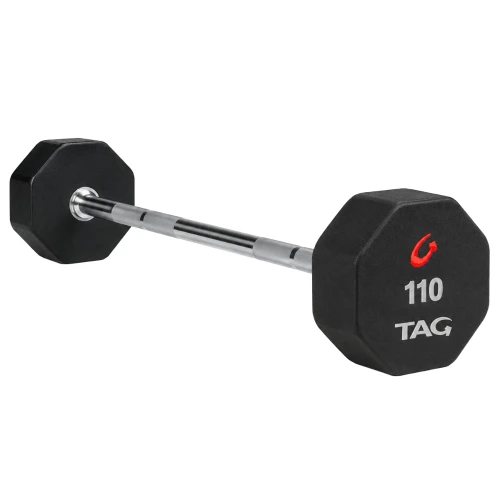8-Sided Premium Urethane Fixed Barbell With Straight Handle 