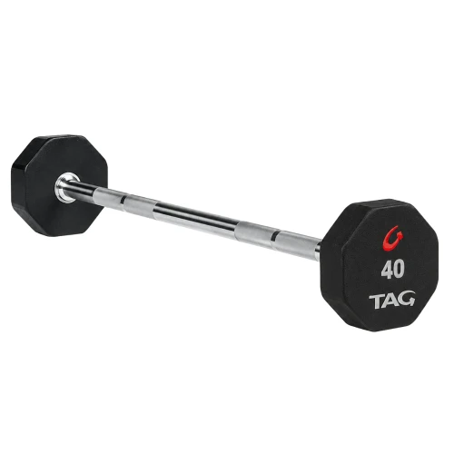8-Sided Premium Urethane Fixed Barbell With Straight Handle 3