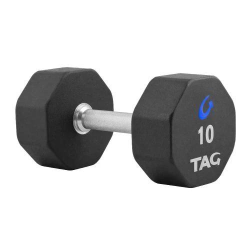 8-Sided Pro-Style Rubber Dumbells 3