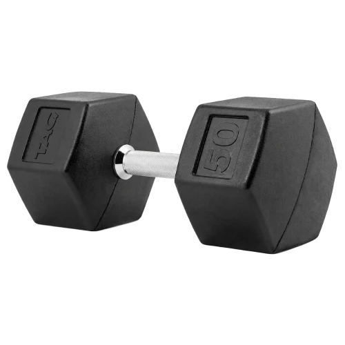 Hex Rubber Dumbbell 1