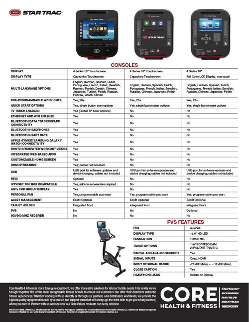 Star Trac STAR TRAC 4 SERIES CROSS TRAINER  Star Trac STAR TRAC 4 SERIES CROSS TRAINER