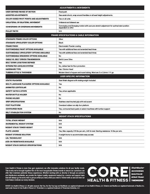 Nautilus NAUTILUS LEVERAGE HIGH ROW  Nautilus NAUTILUS LEVERAGE HIGH ROW