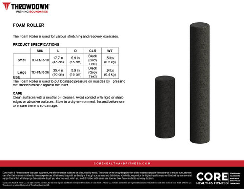 THROWDOWN FOAM ROLLERS   THROWDOWN FOAM ROLLERS