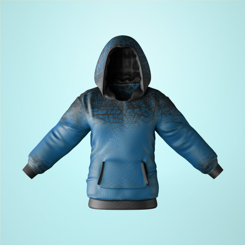 Textured Hooded Sweatshirt with Insert Pockets