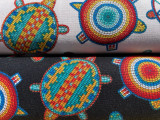 Indigenous turtle print fabric