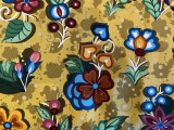 Closeup Foliage Fabric (Shown Mustard)