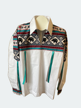 Ribbon Shirt, Indigenous Print