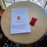 Edge Beaded Red Dress Pin Workshop