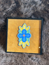 Framed Flower Beadwork