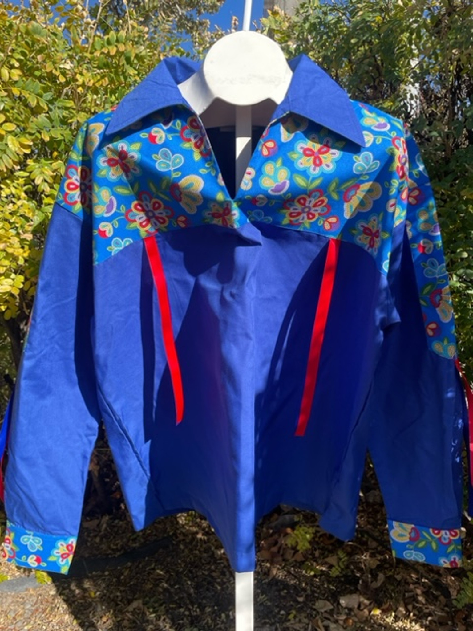 Royal Blue Ribbon Shirt