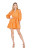 Cut Out Tiered Dress- Orange