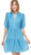 Stitched Sleeve Dress- Blue